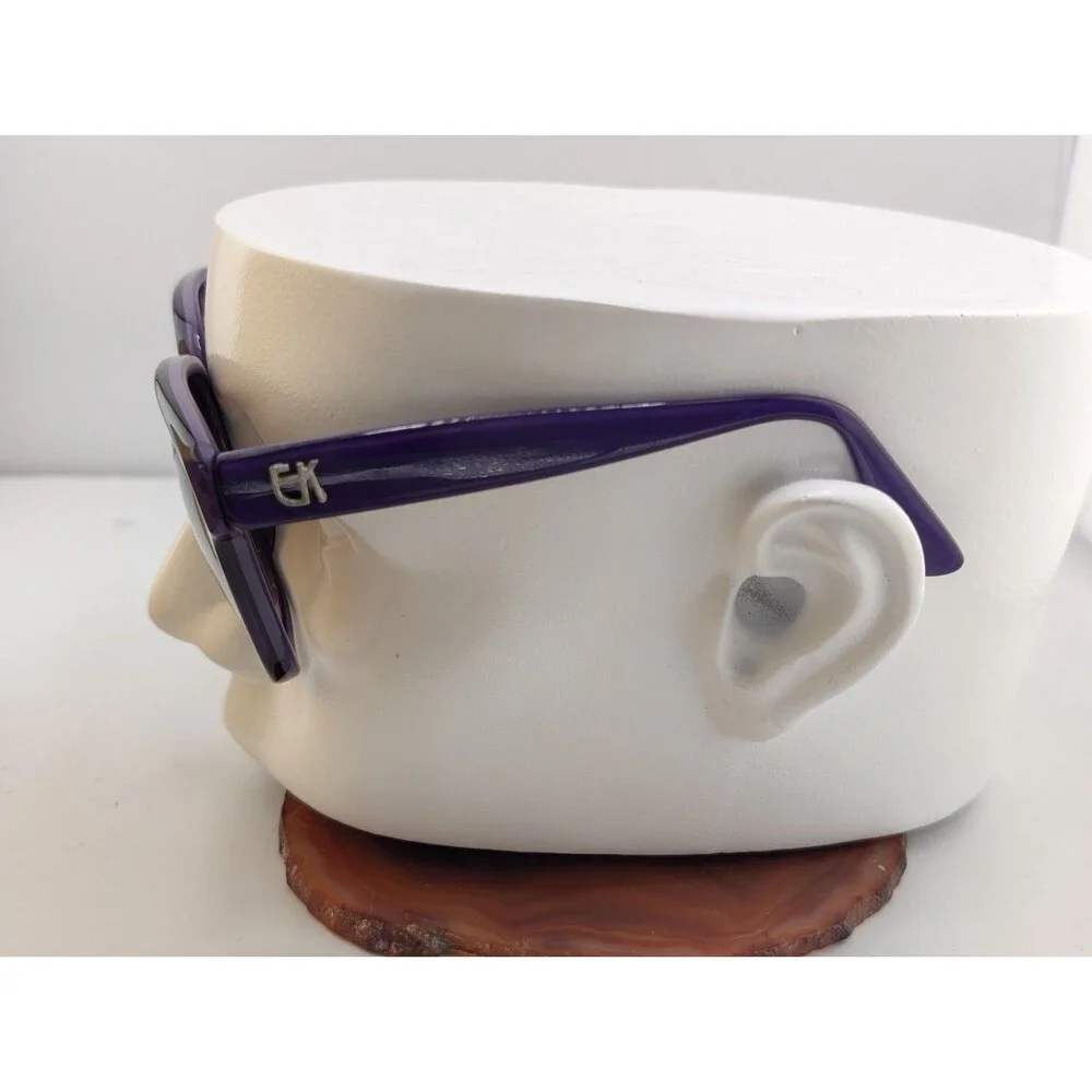 Vintage Emmanuelle Khanh Paris 8080 Purple Acetate Sunglasses France EUC